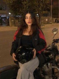 Royal Enfield Girl AI Photo Editing Prompt