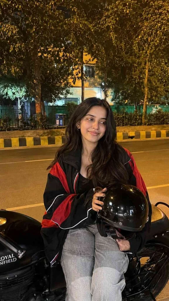 Royal Enfield Girl AI Photo Editing Prompt 1